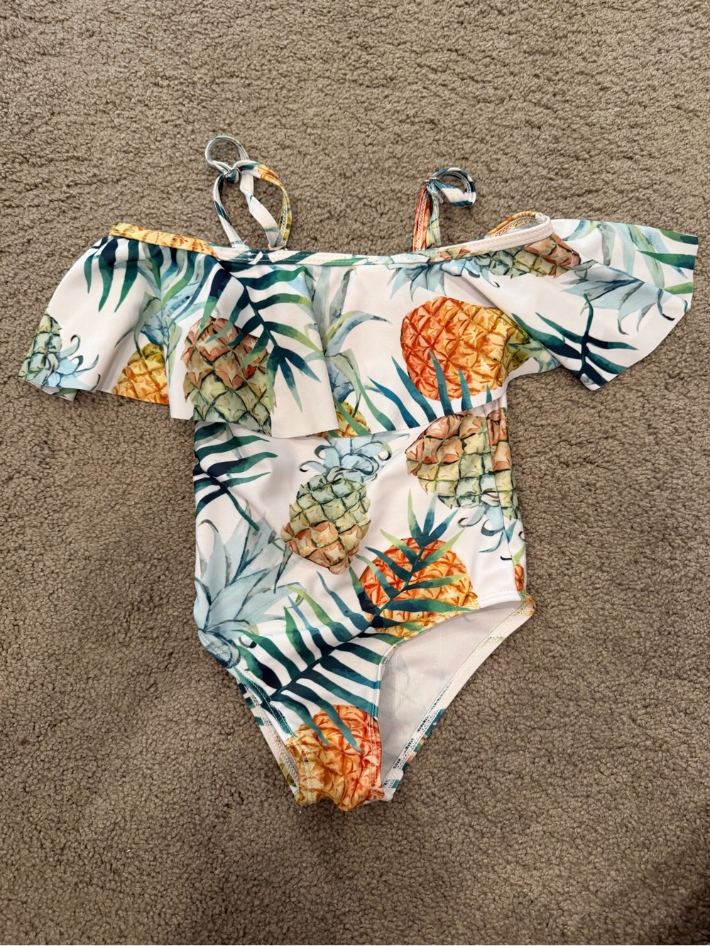 Tropical Ruffled Swimsuit